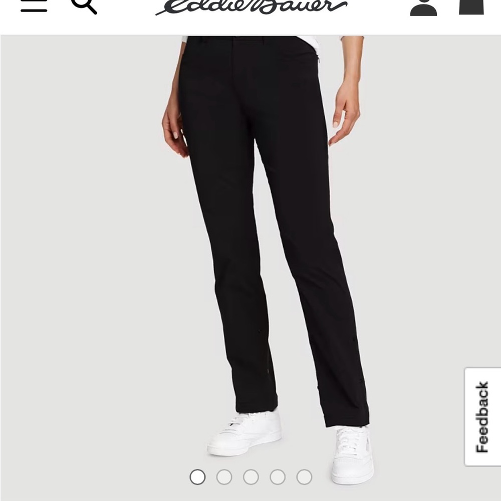 SET OF 2 Eddie Bauer Classic Black Trousers